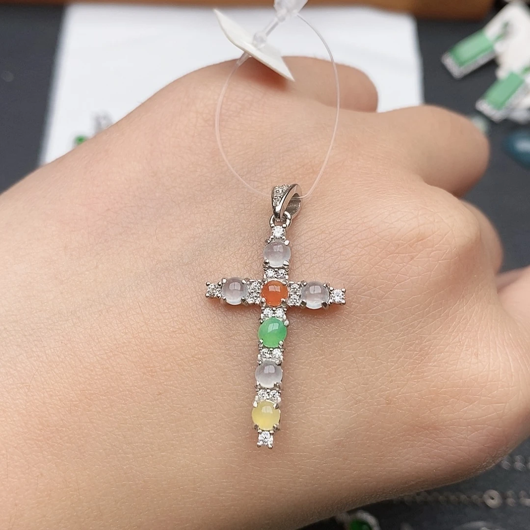 翡翠银S925镶嵌戒指