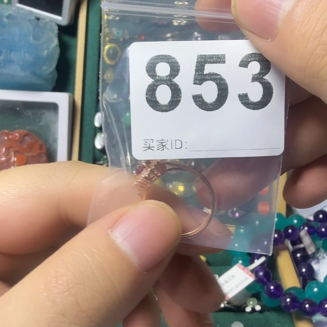 晚***情红宝石银S925镶嵌戒指