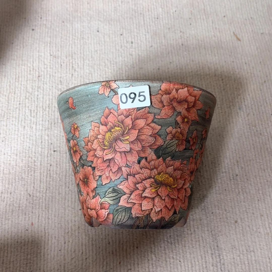 主***话紫砂花盆陶瓷多肉花盆瑕疵
