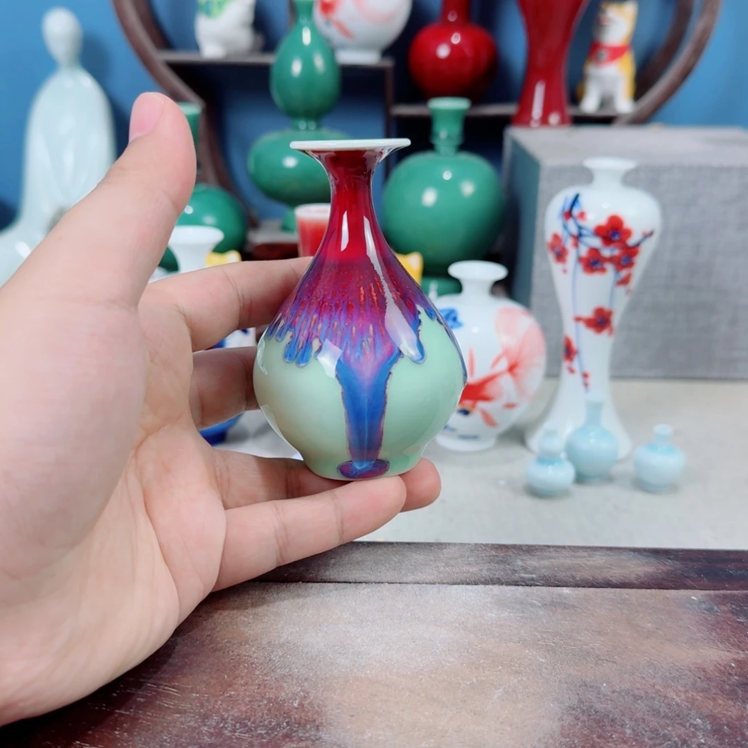 陶瓷手工小花器摆件