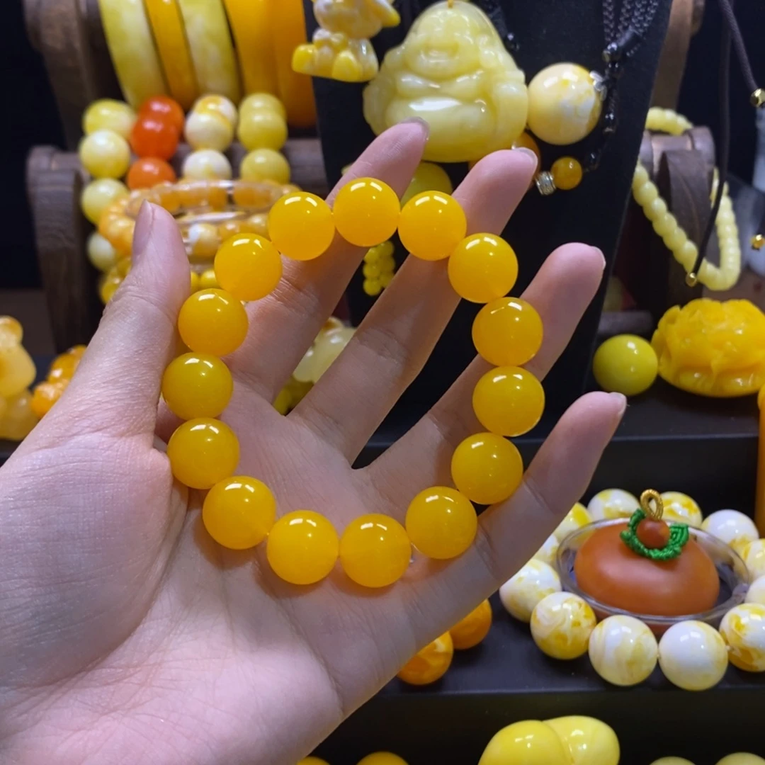 U***米非金属全品无暇鸡油黄14