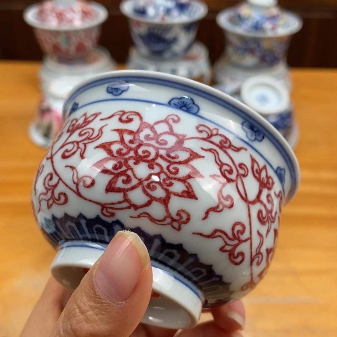 手绘现代茶具非古董