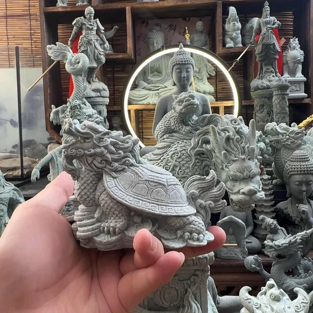 石材八卦金钱龙龟一个