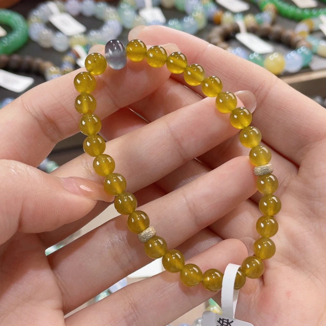 未镶嵌手链翡翠卡6高贵极光黄