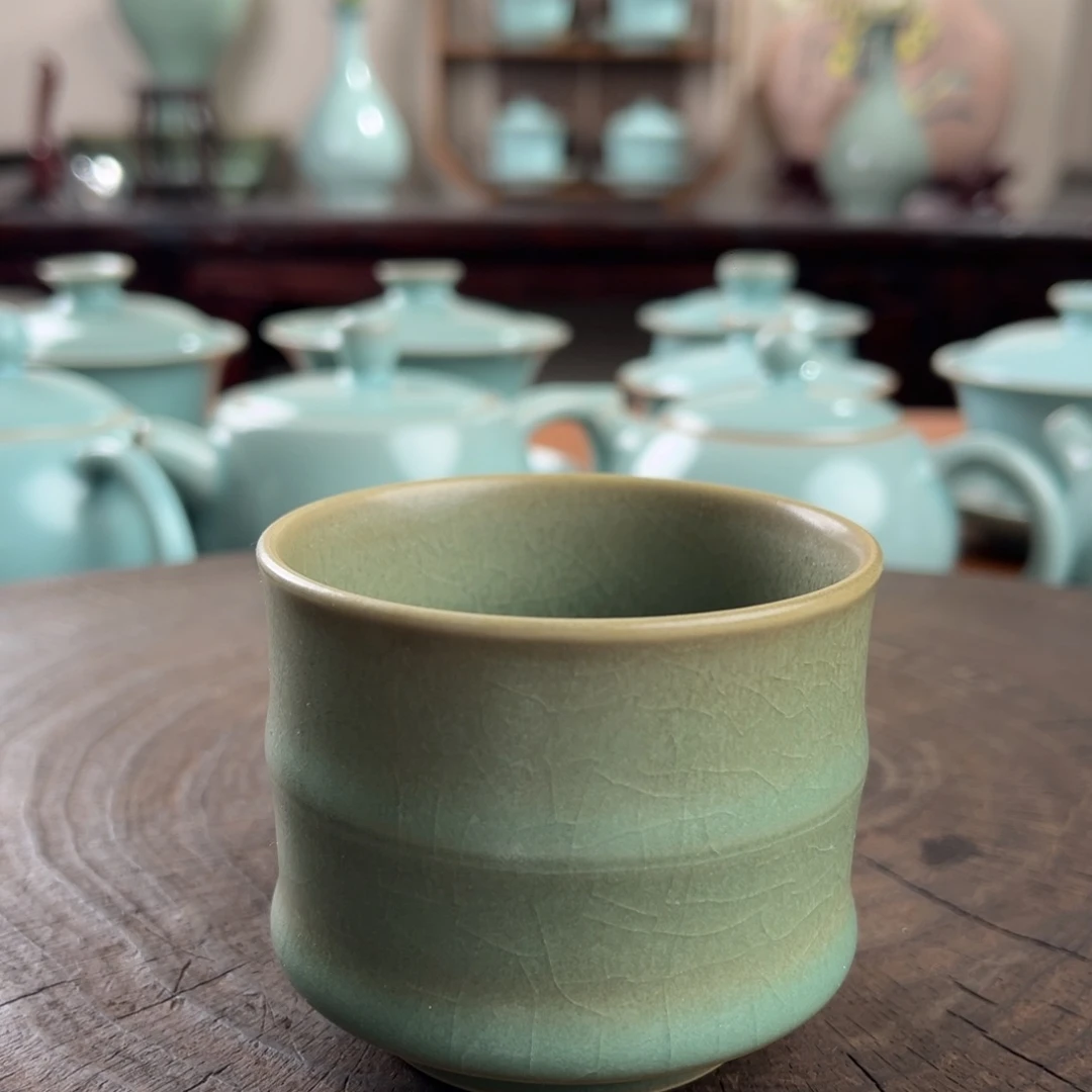 柴烧竹节杯1111111