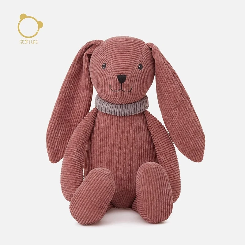 SoftLife可爱兔子毛绒玩偶安抚陪伴宝宝哄睡小熊公仔玩具礼物