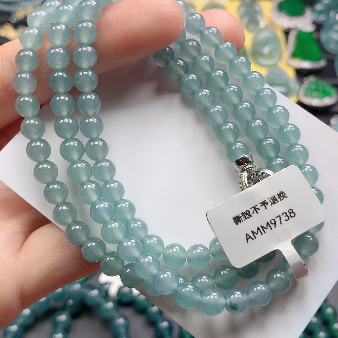 翡翠颈饰未镶嵌珠链卡6