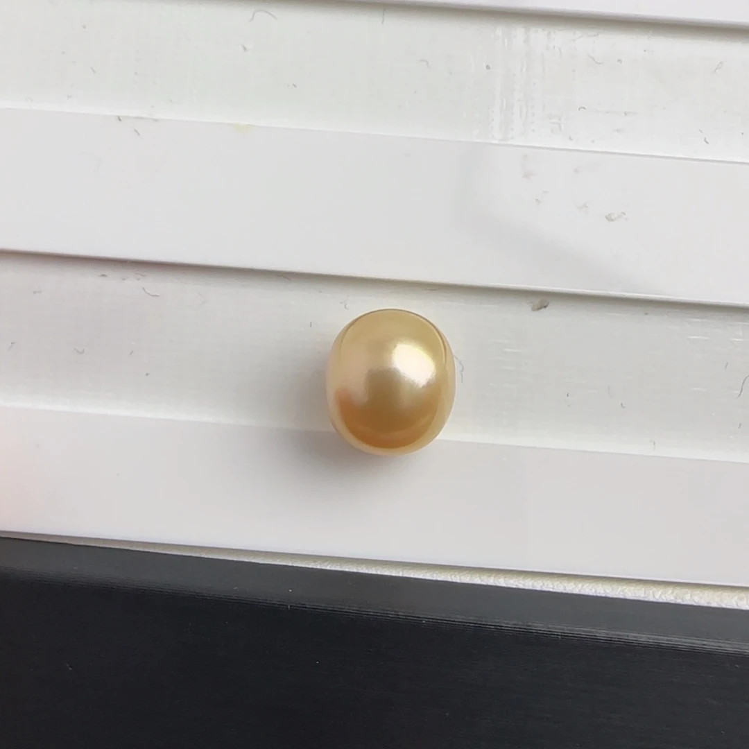 海水珍珠裸珠南洋金珠海水裸珠11-12车轮型裸珠