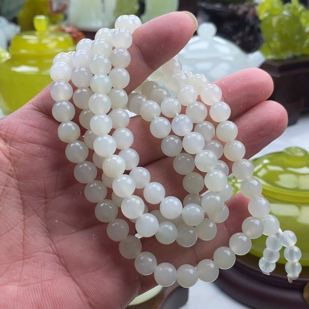 岫玉未镶嵌四大名玉手链