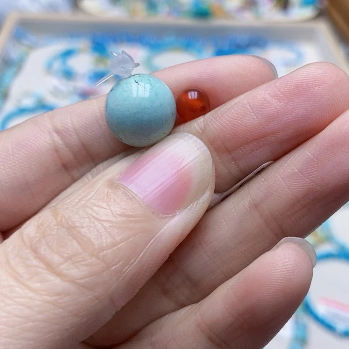 绿松石未镶嵌挂件85