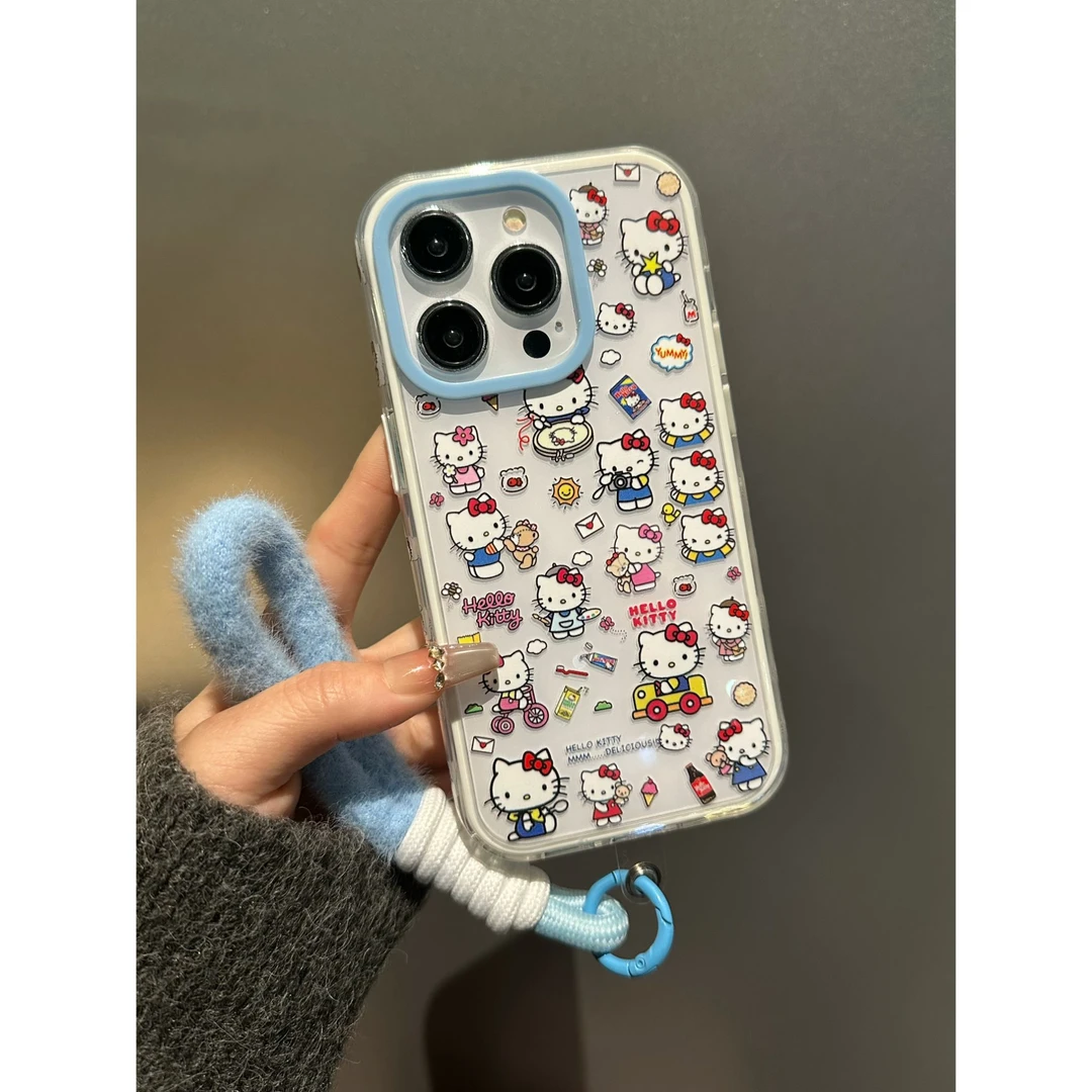 卡通涂鸦汽车KT二合一适用苹果16promax新款15pro/13手机壳14