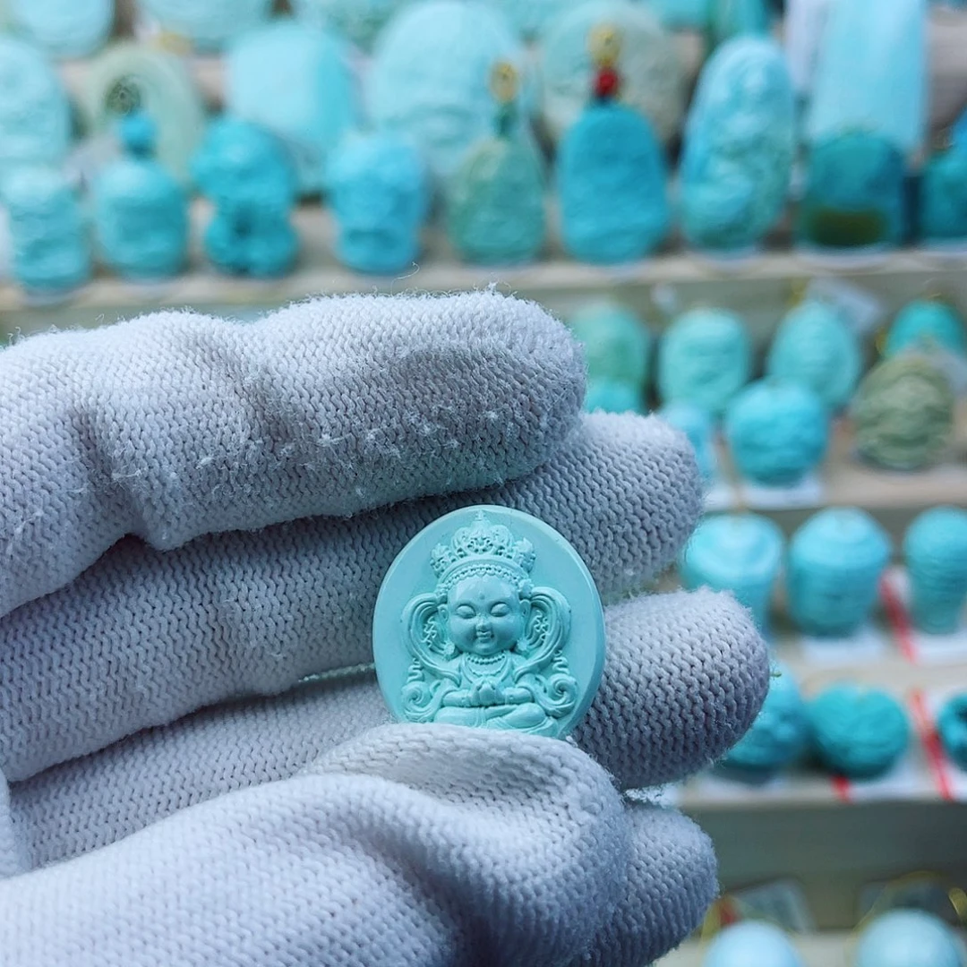 未镶嵌绿松石珠宝奇石