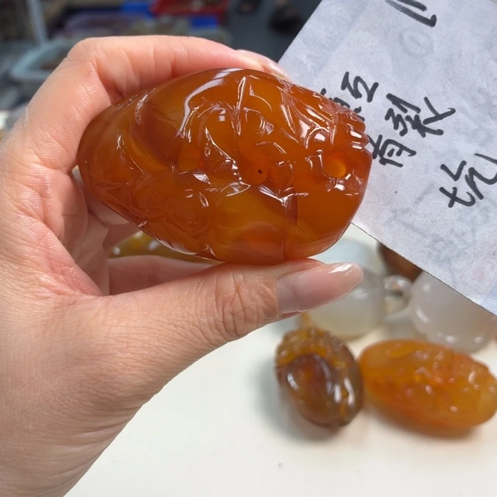 玛瑙/玉髓吊坠(不含链)未镶嵌