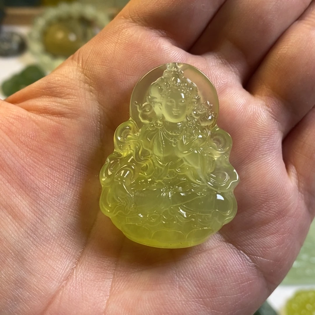 用***7蛇纹石玉未镶嵌颈饰