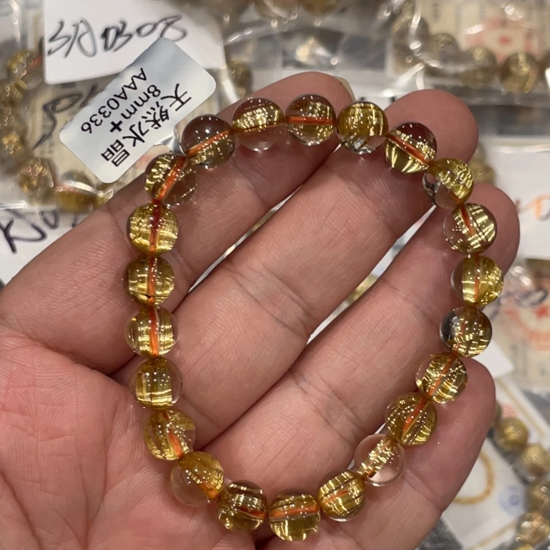 未镶嵌手链水晶aaa0336钛晶