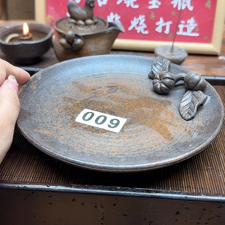 纯手工制作粗陶茶具