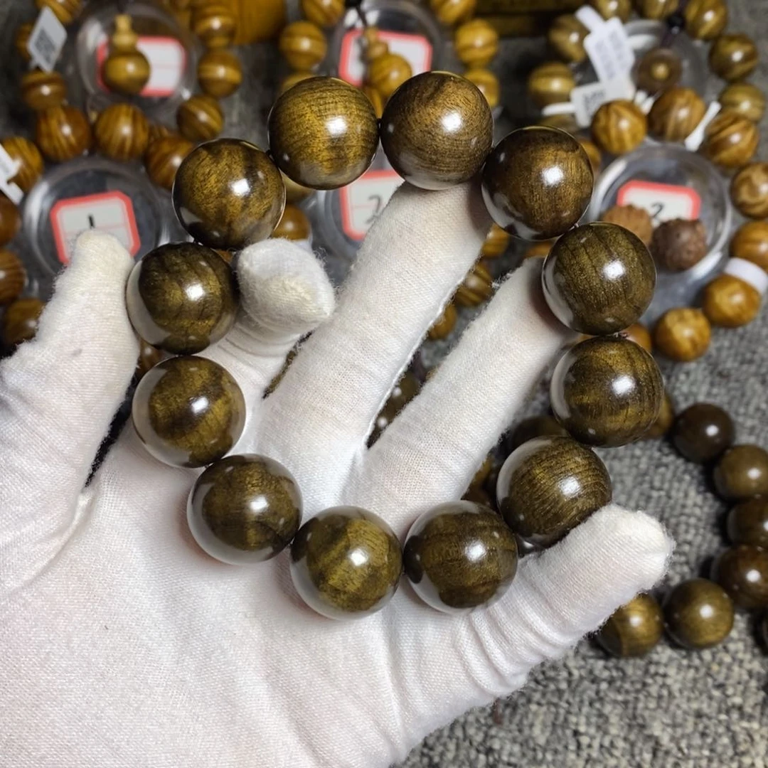 楠木（金丝楠）手串/手链黑金。2.0。49