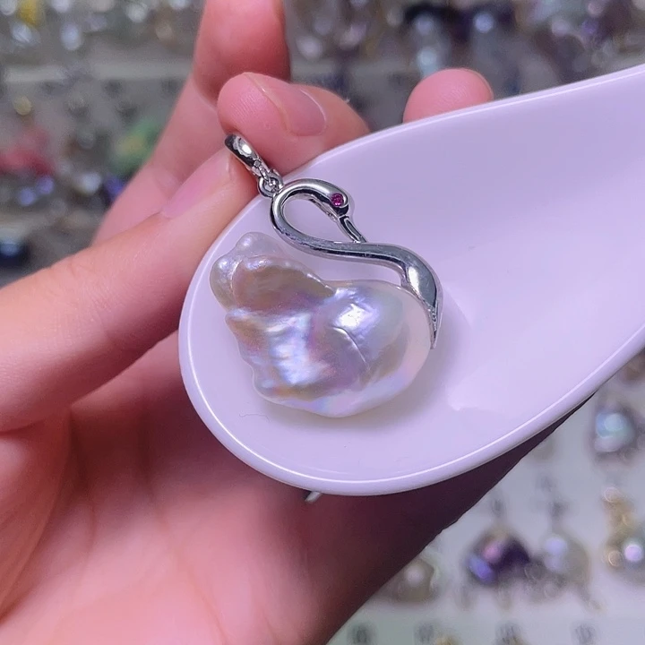 颈饰合金淡水珍珠64