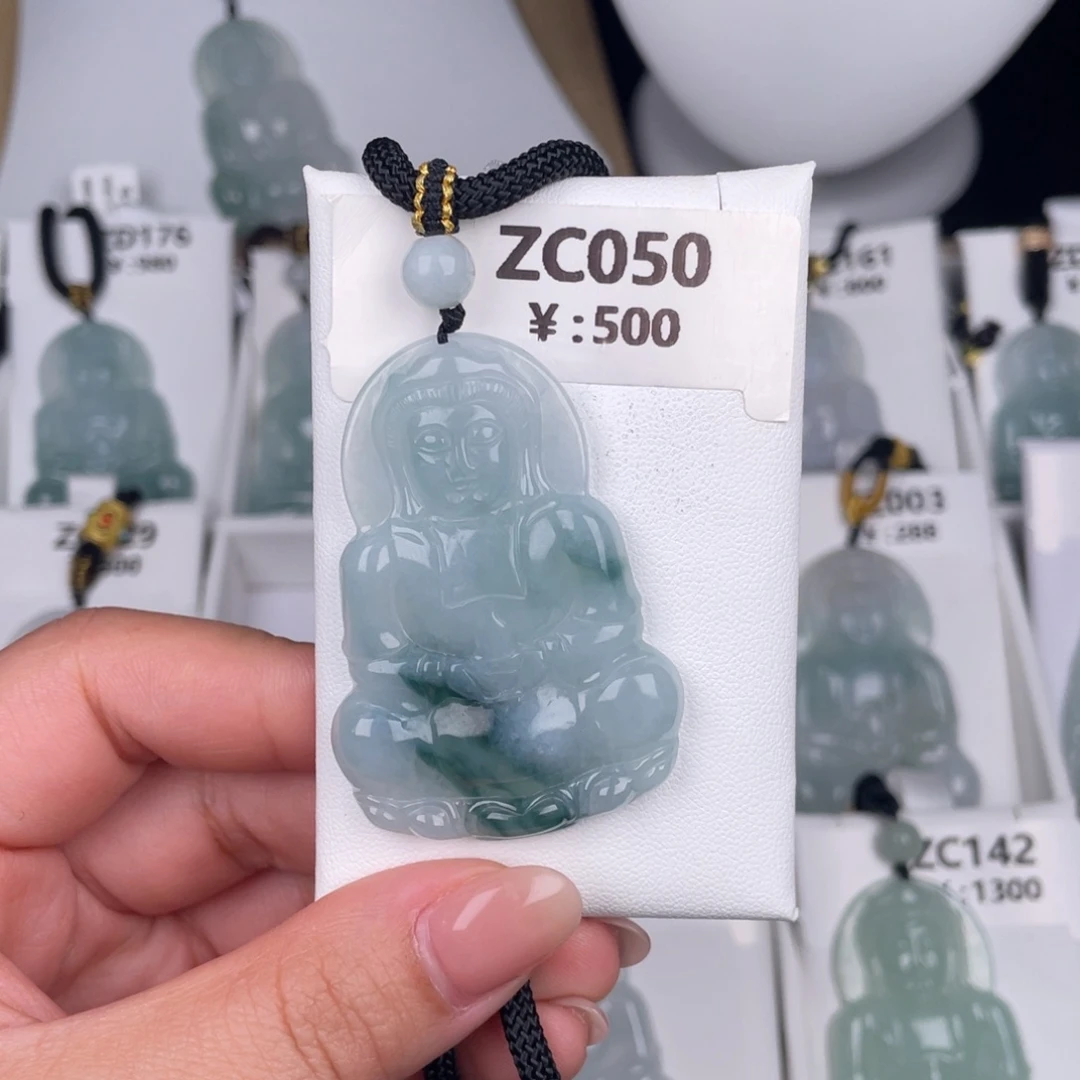 翡翠未镶嵌颈饰zc050