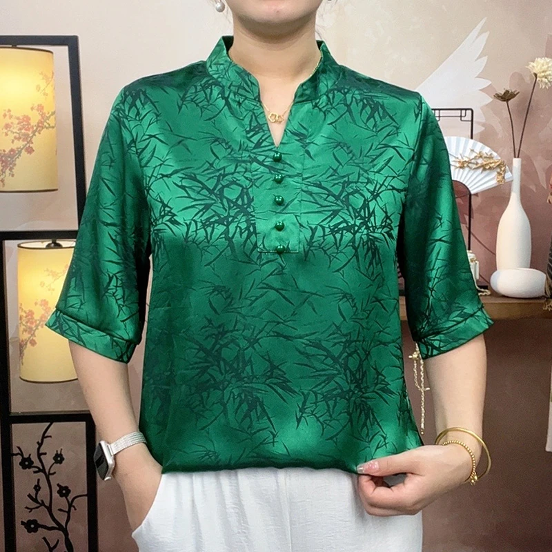 【051五扣竹报平安】2025年春季定制高端大气时尚百搭衬衫