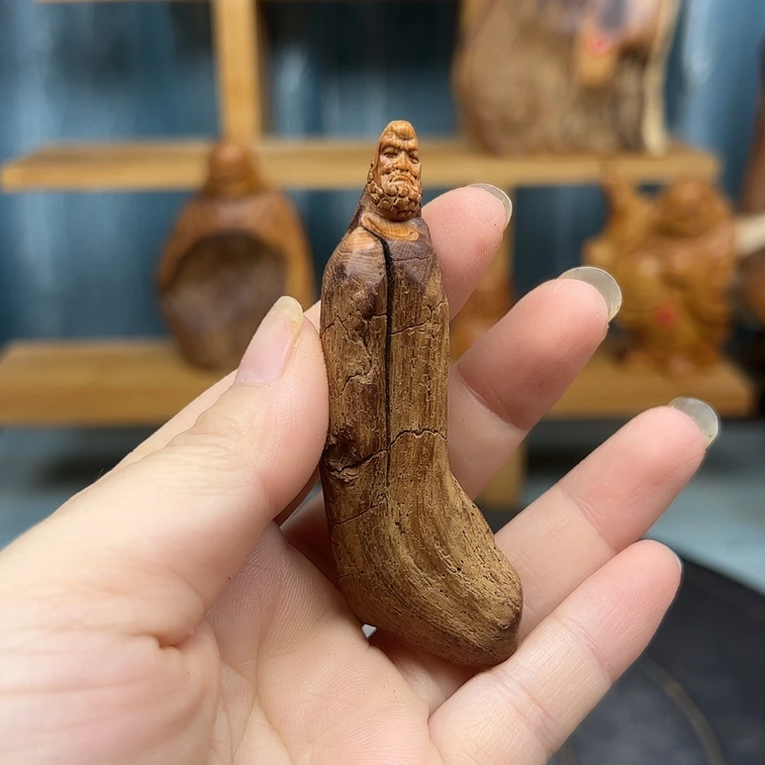 木J*崖柏木摆件手把件
