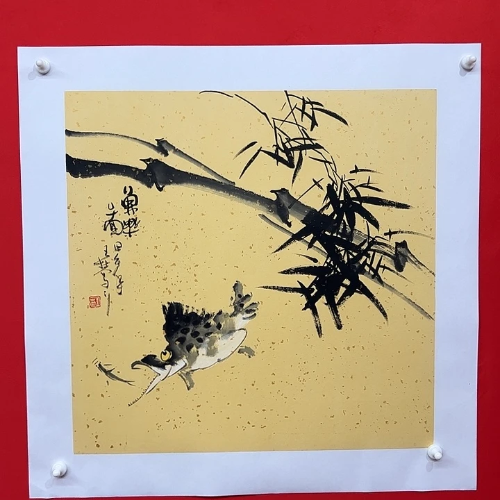 国画真人真品精品之作。