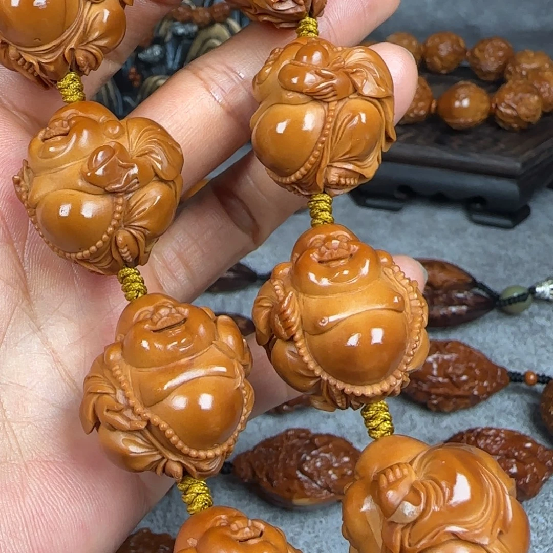 橄榄核吊坠油核八大弥勒