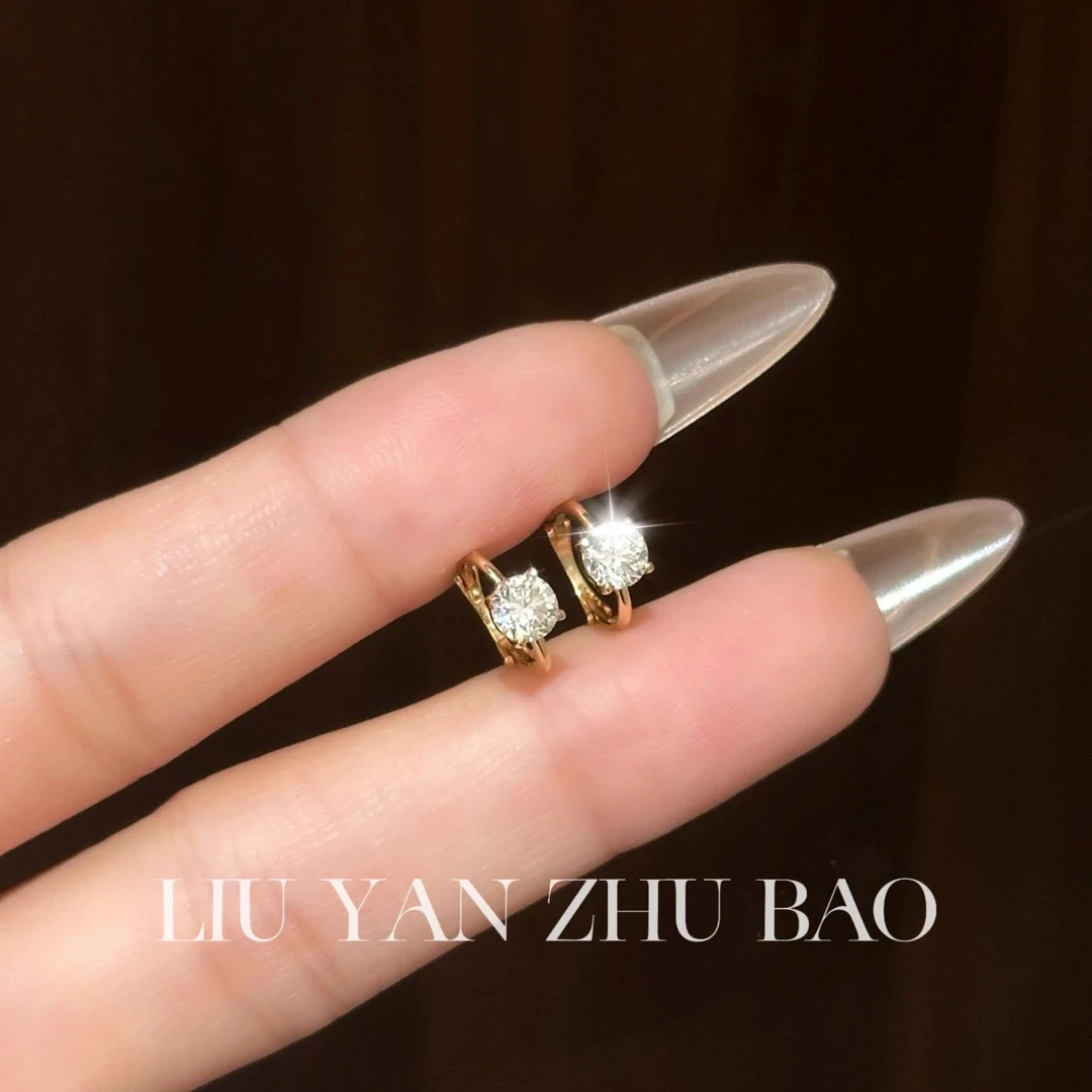 【六言高定】18k ZSES01775 60四爪耳包k黄A