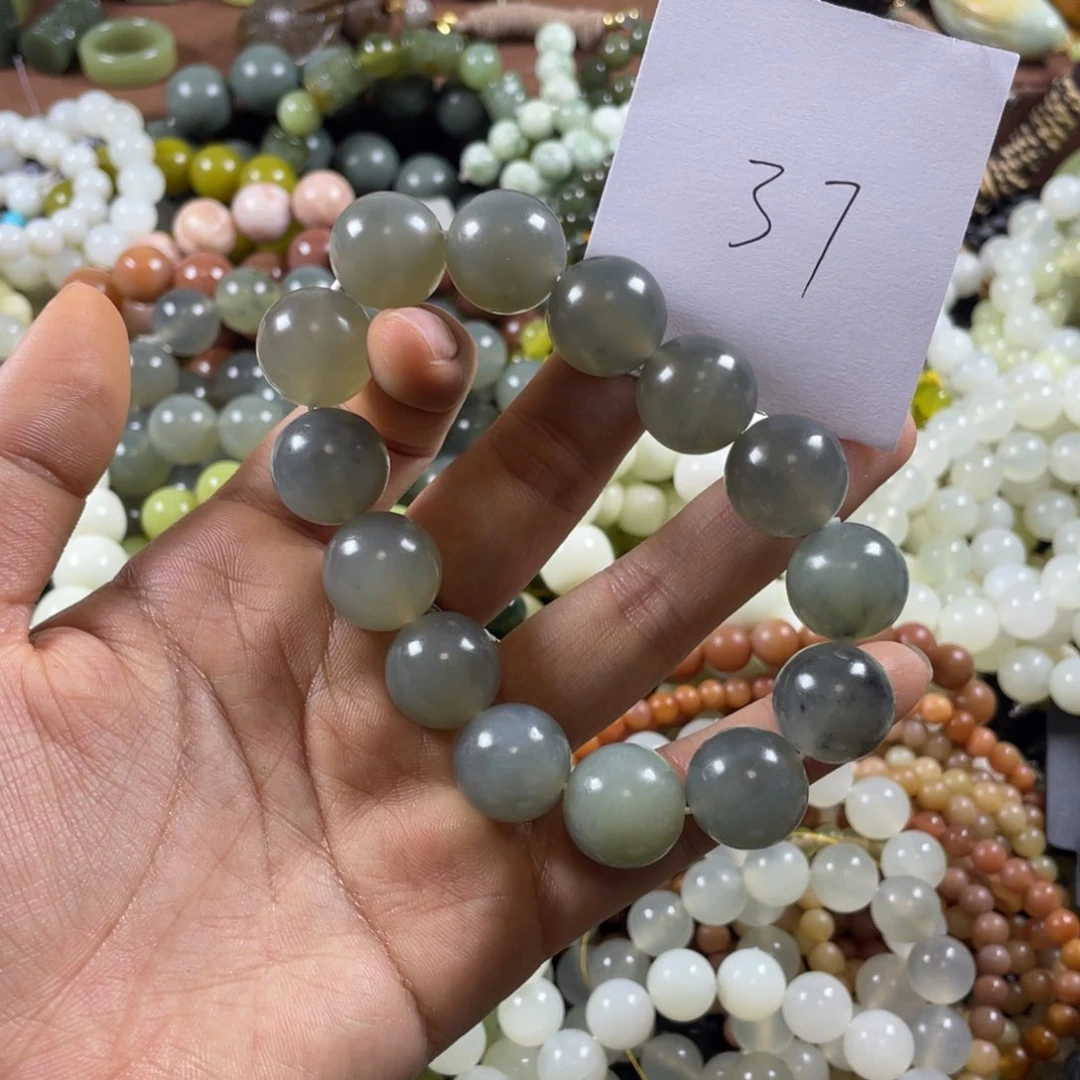 未镶嵌蛇纹石玉手串