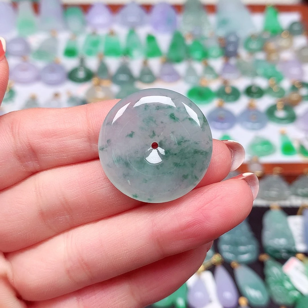 翡翠颈饰未镶嵌天然翡翠A货