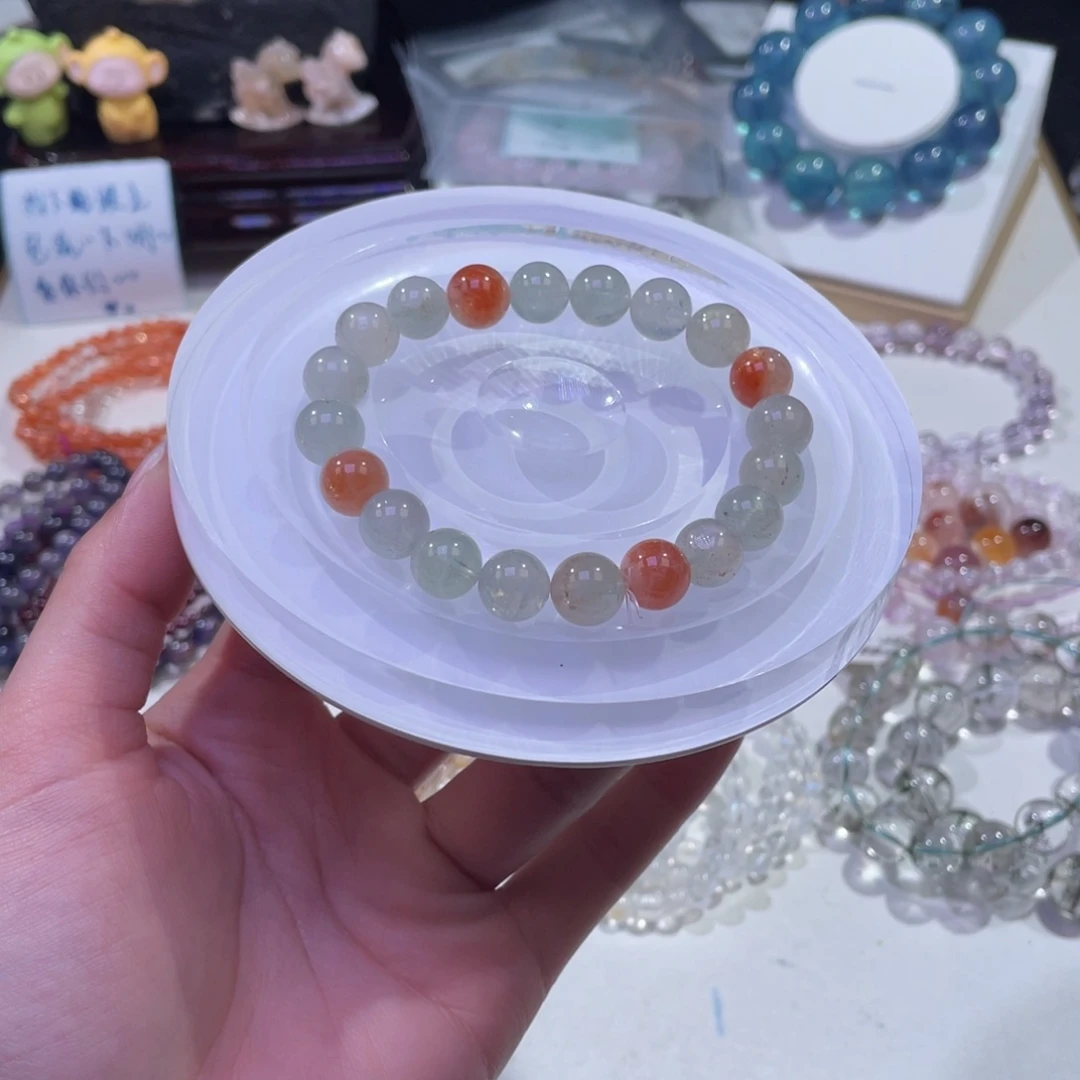 未镶嵌手链水晶奶体渐变阿鲁沙9mm