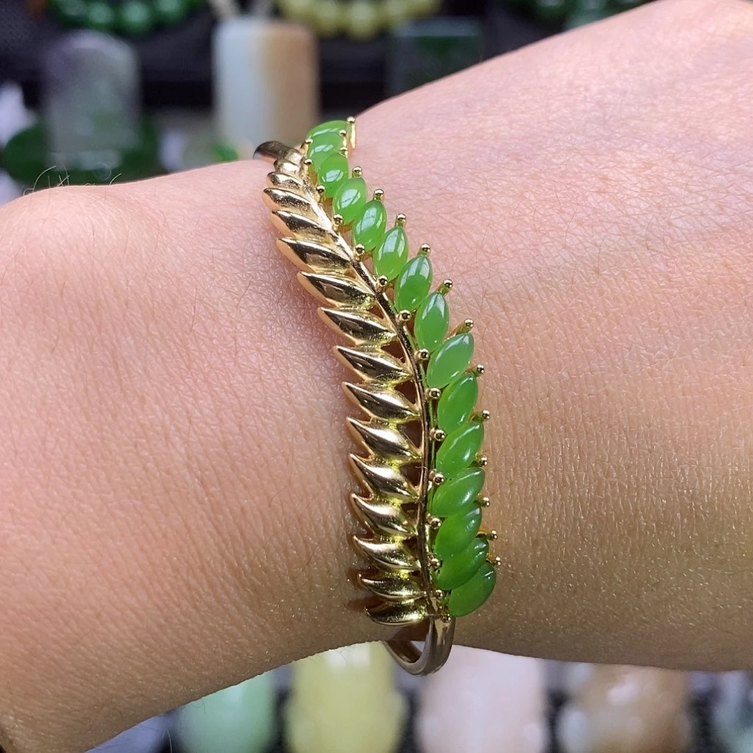 和田玉银S925镶嵌颈饰