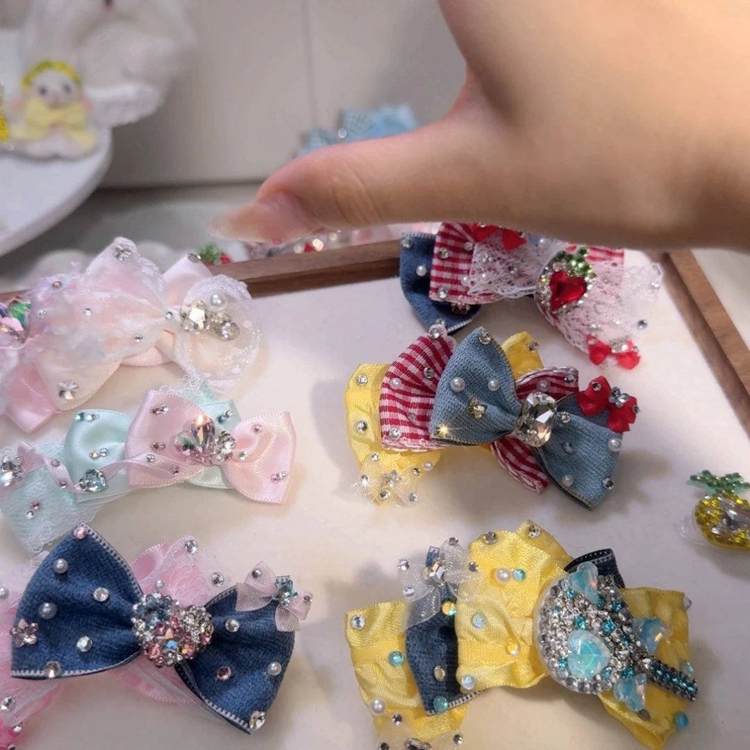 宠物发夹可爱满钻