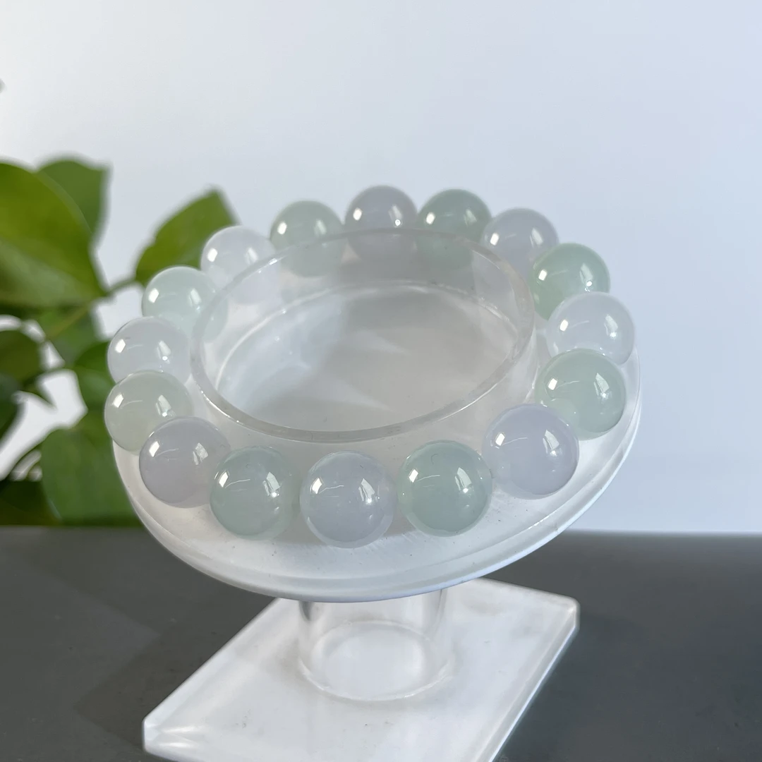 JYB26-137  天然缅甸A货翡翠  翡翠手串