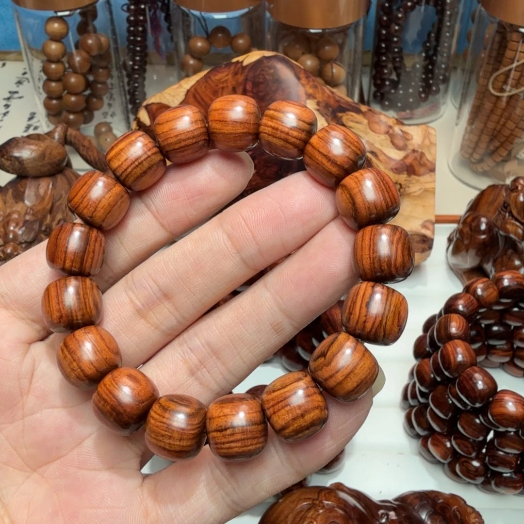 黄花梨/降香黄檀手串/手链海南黄花梨精工1213老康梨