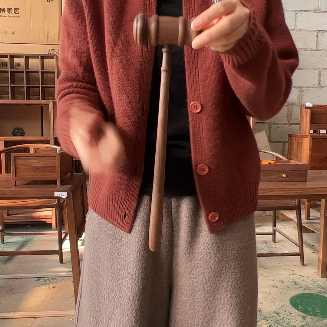 木（非红木类）按摩锤黑