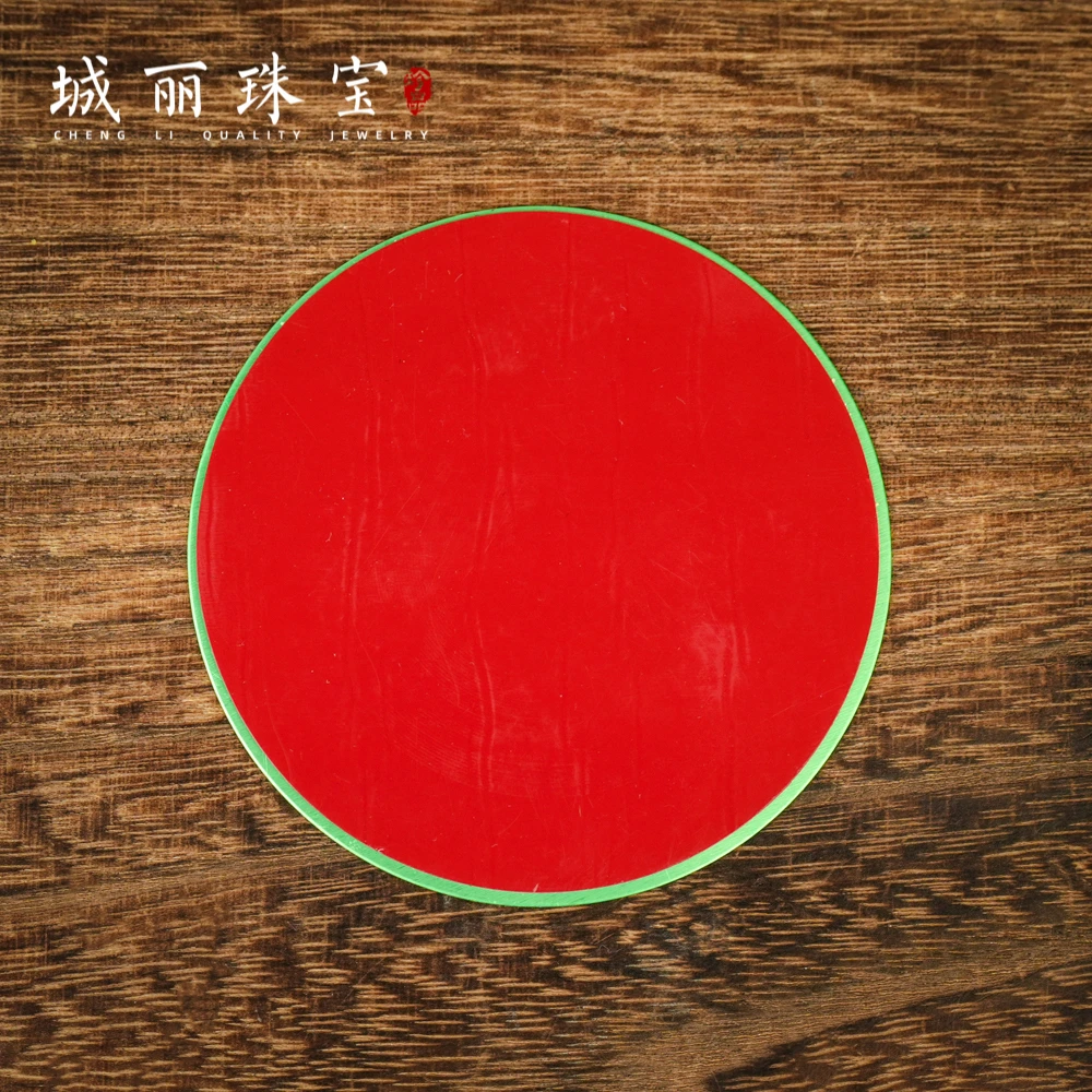 天然辰砂【城丽】荷花贴贴摆件/张FL-3406-1