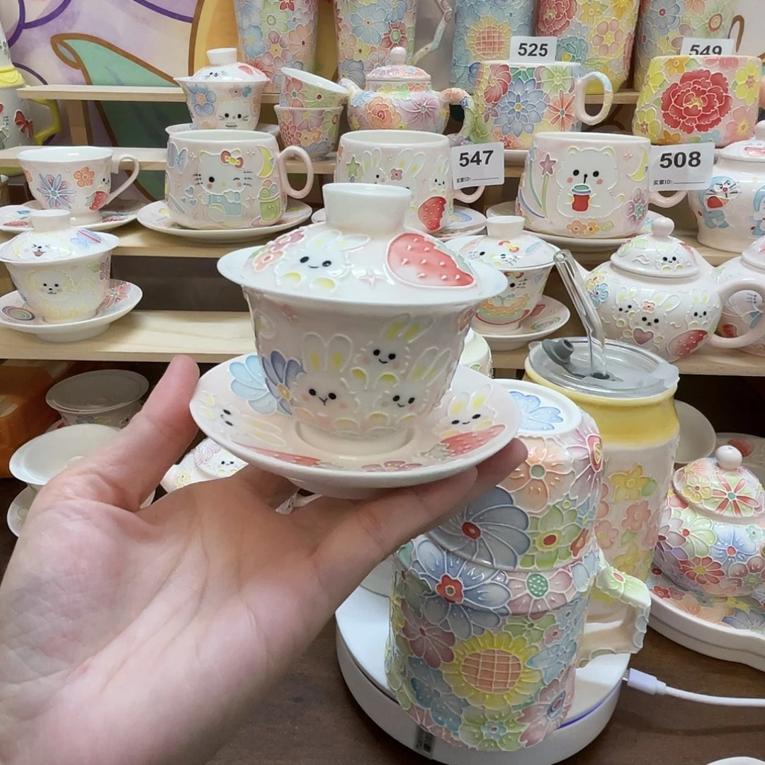 瓷片玉泥盖碗115号号号