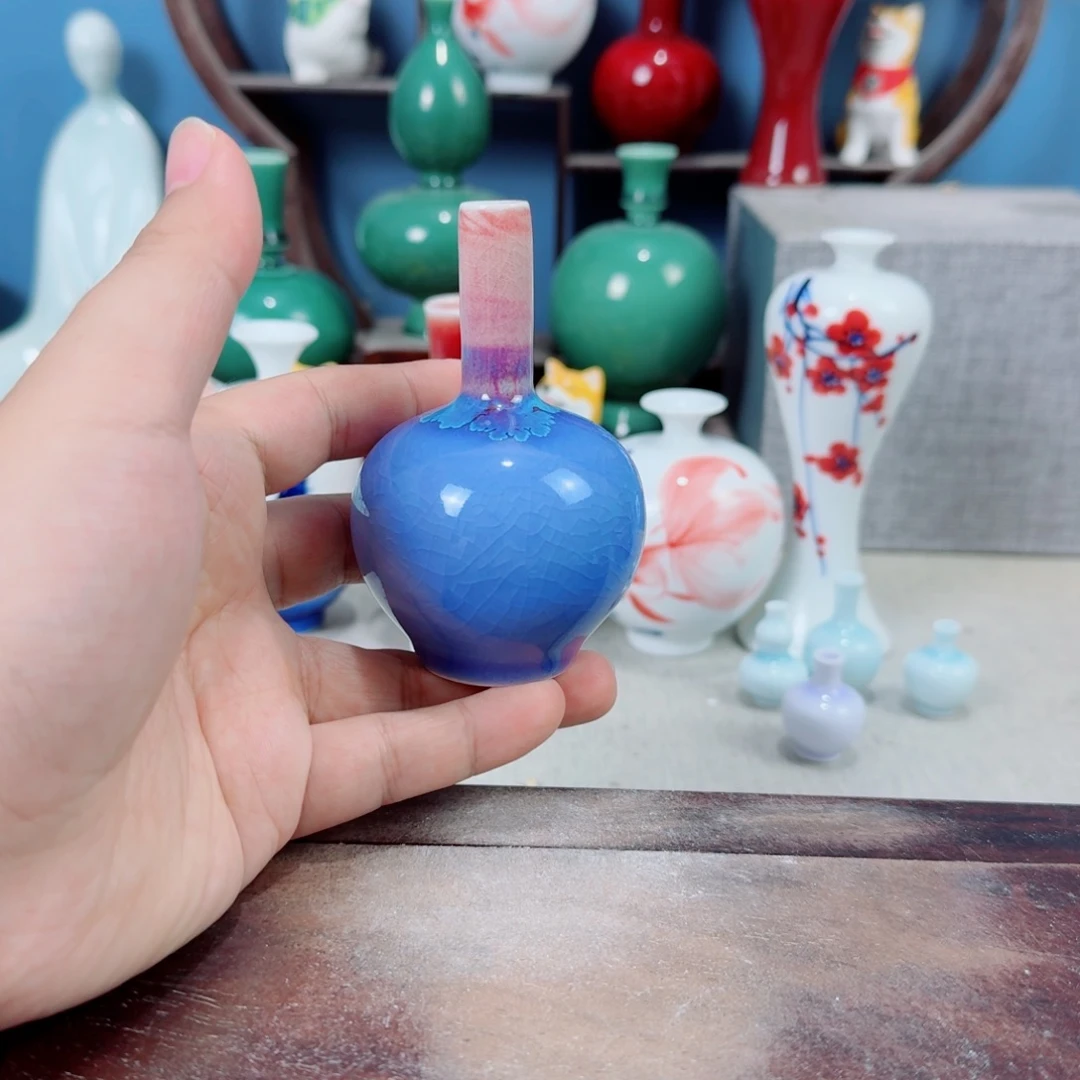 陶瓷手工小花器摆件