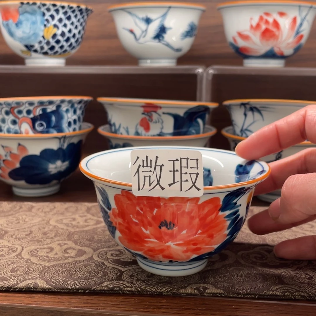 有瑕釉下彩纯手绘
