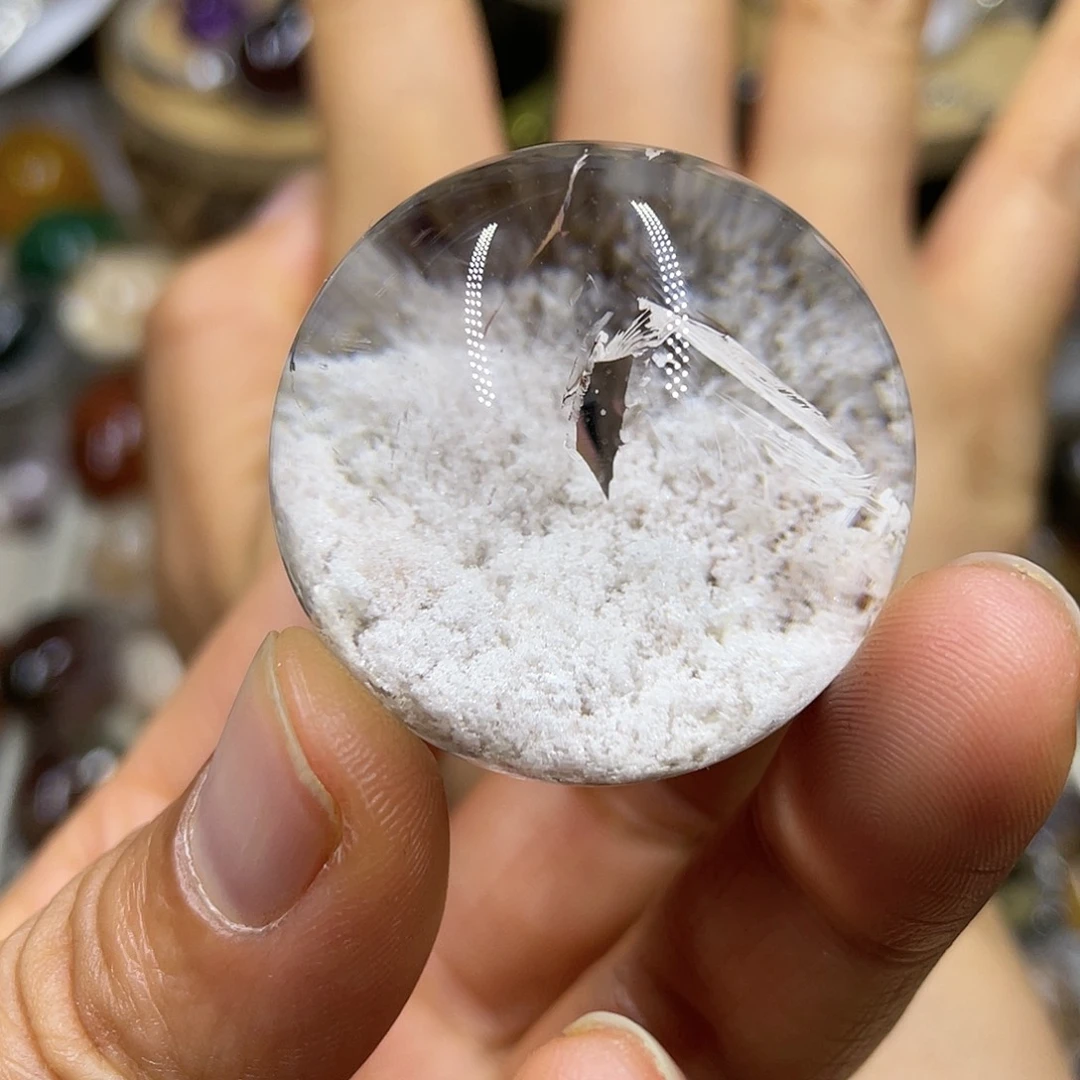 【闪购商品】水晶珠宝半成品未镶嵌球摆件