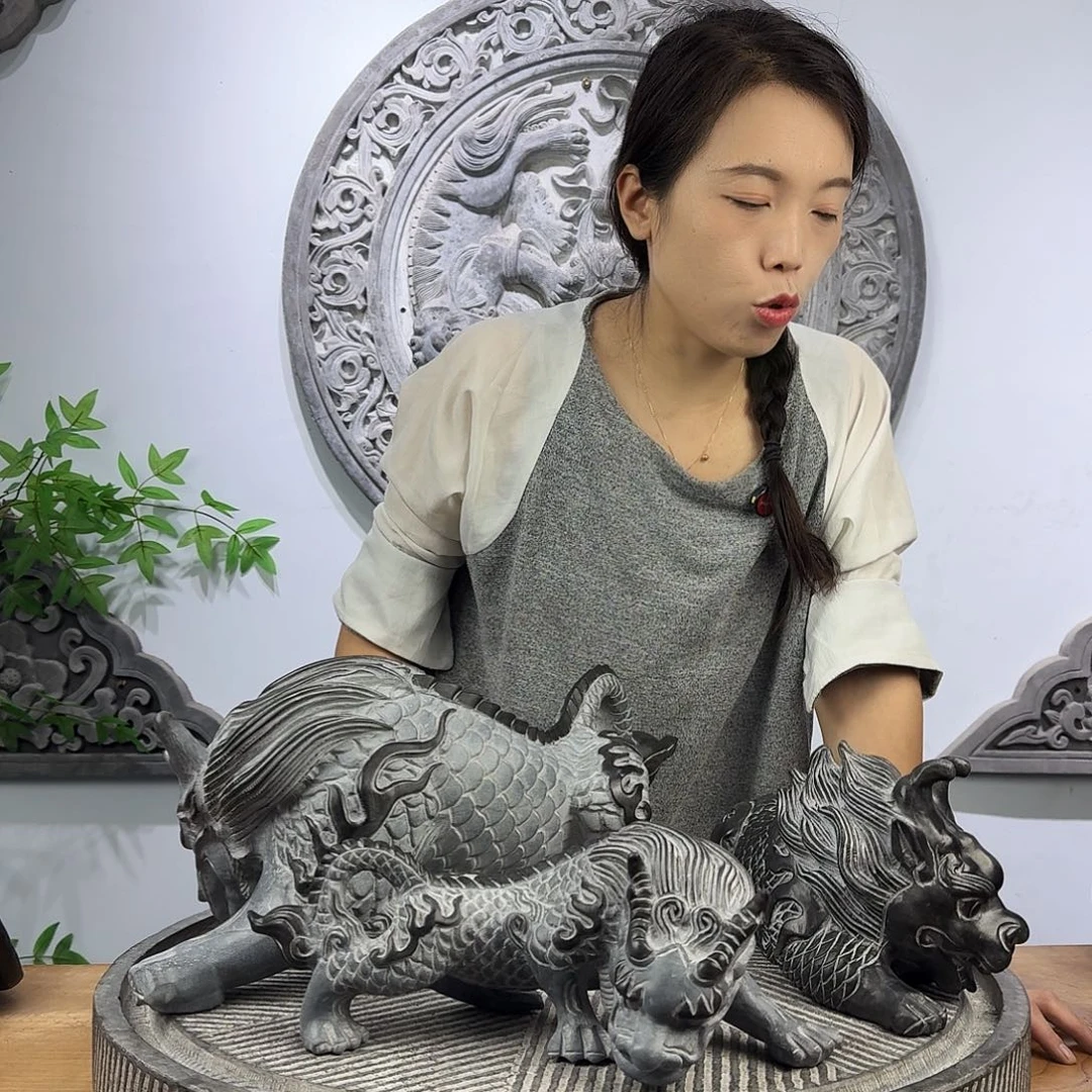 久***伴石材30厘米吸水兽长30厘米高12厘米