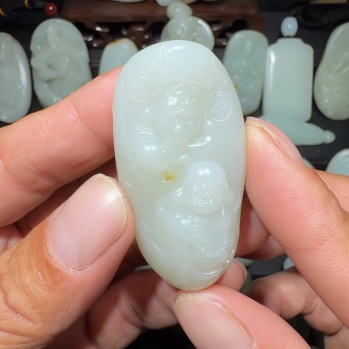 颈饰未镶嵌和田玉@***@