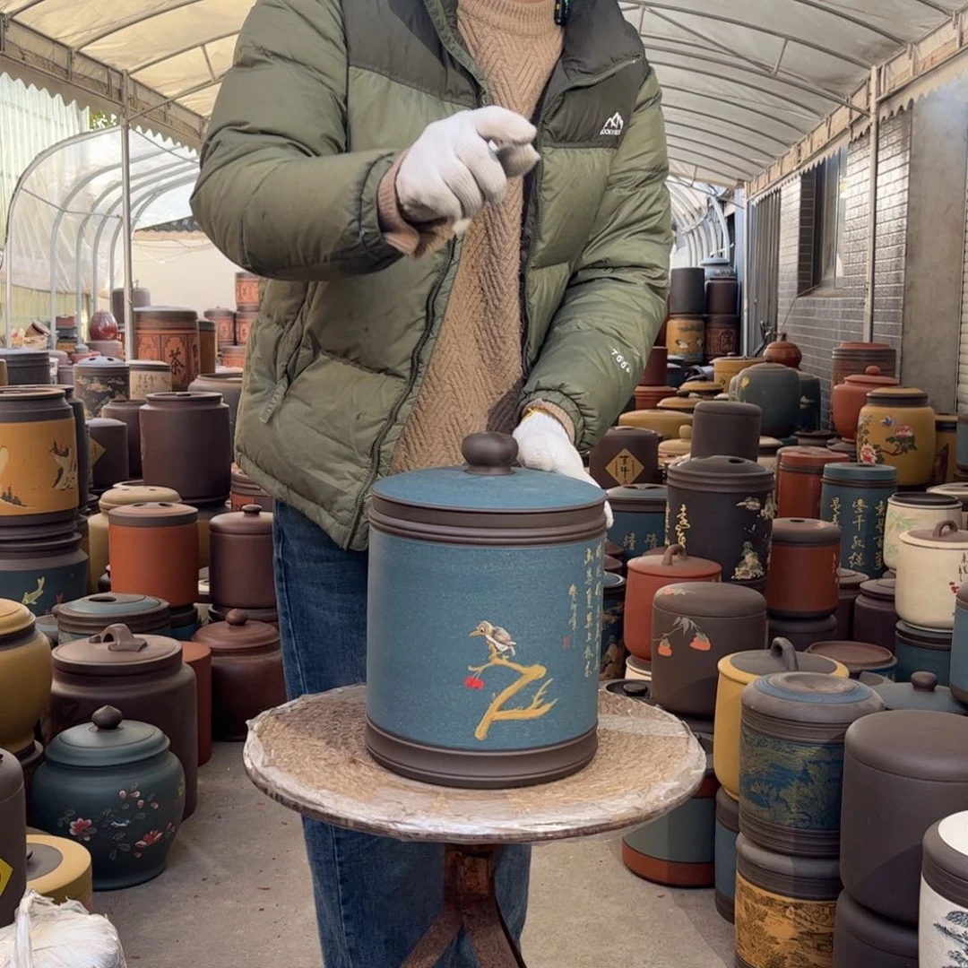 紫砂茶叶罐9 饼茶叶罐