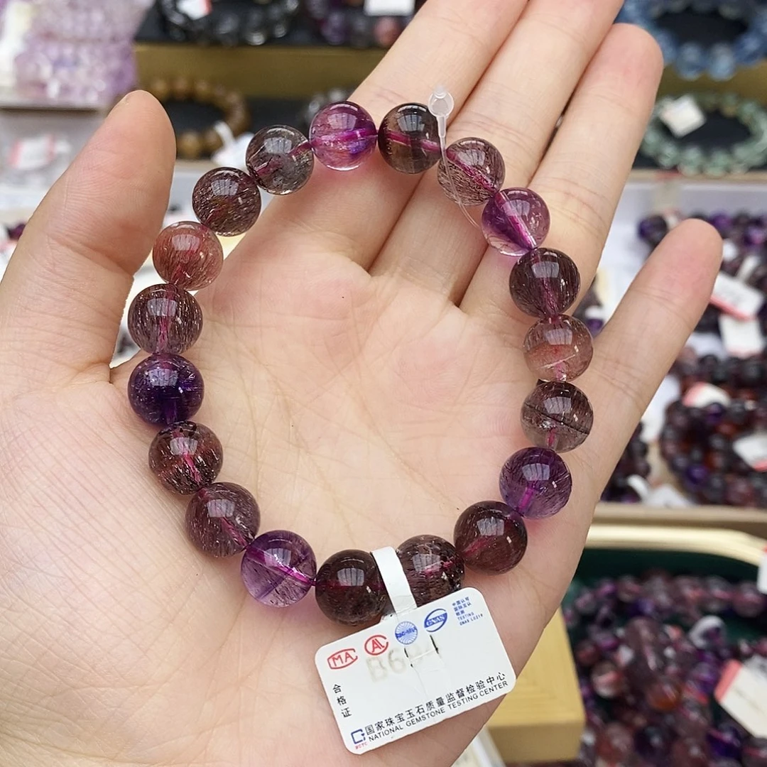 水晶手链未镶嵌B694 超七 10m+