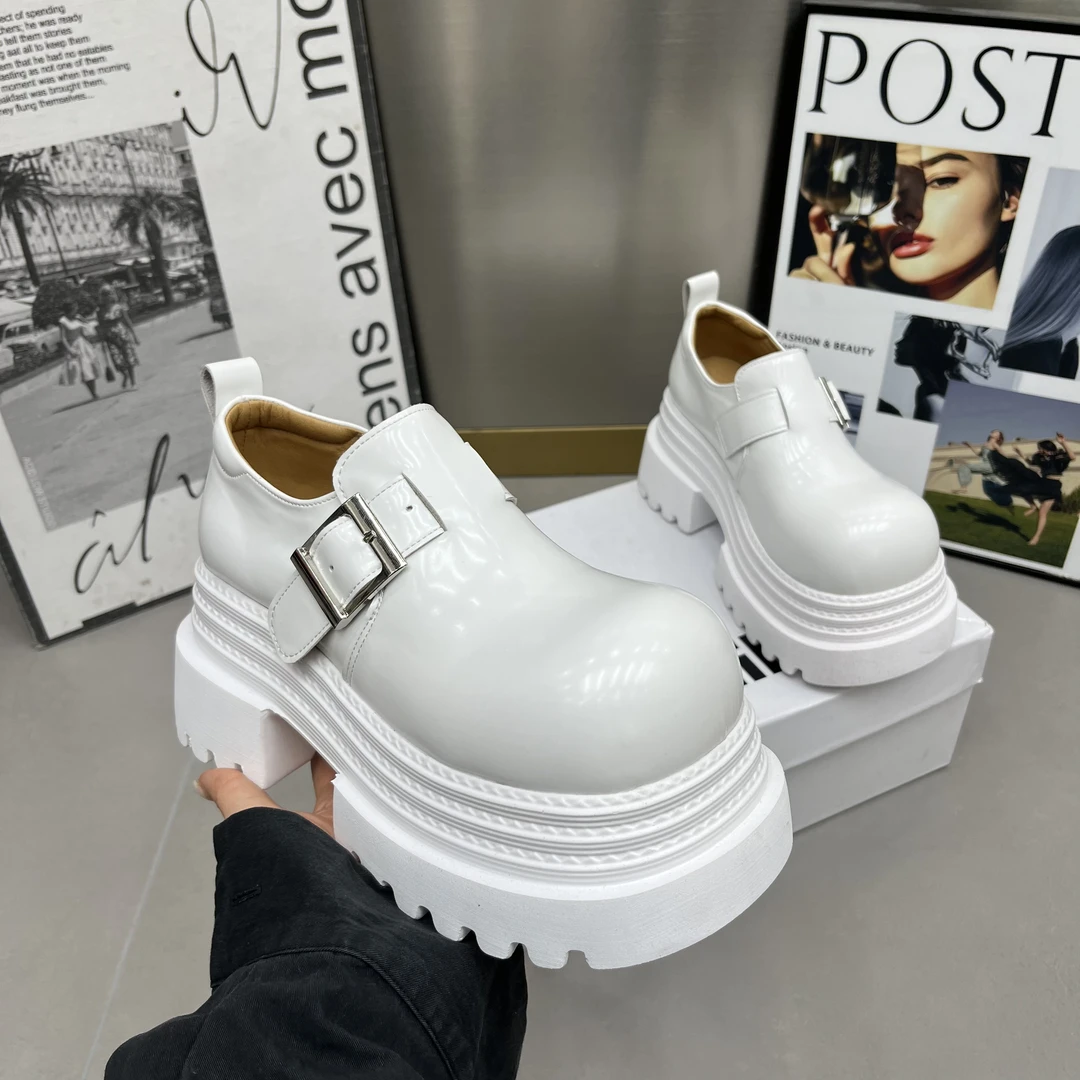 566-11超轻松糕厚底新款乐福鞋小个子厚底乐福单鞋