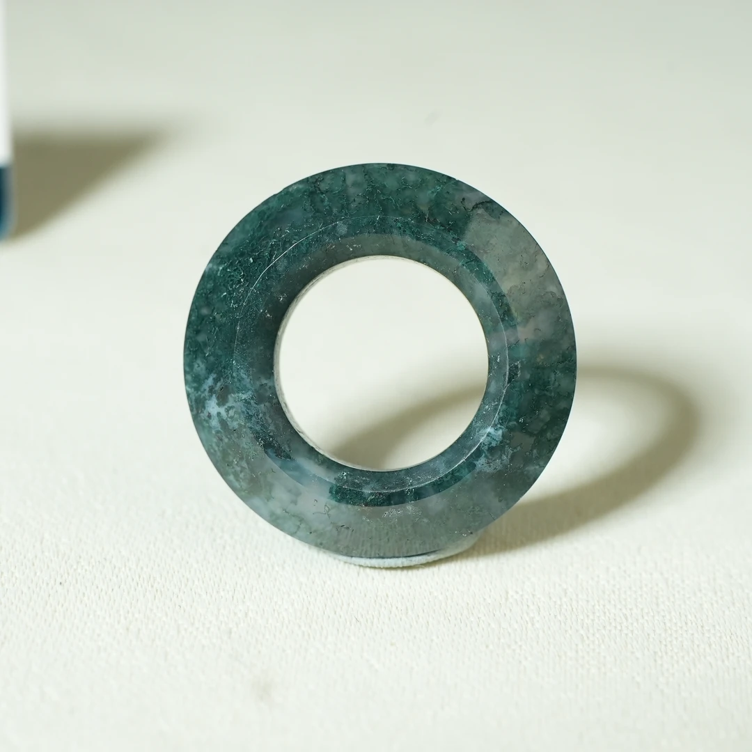 明代水草玛瑙三才环【古珠精选】AACHYF240516029
