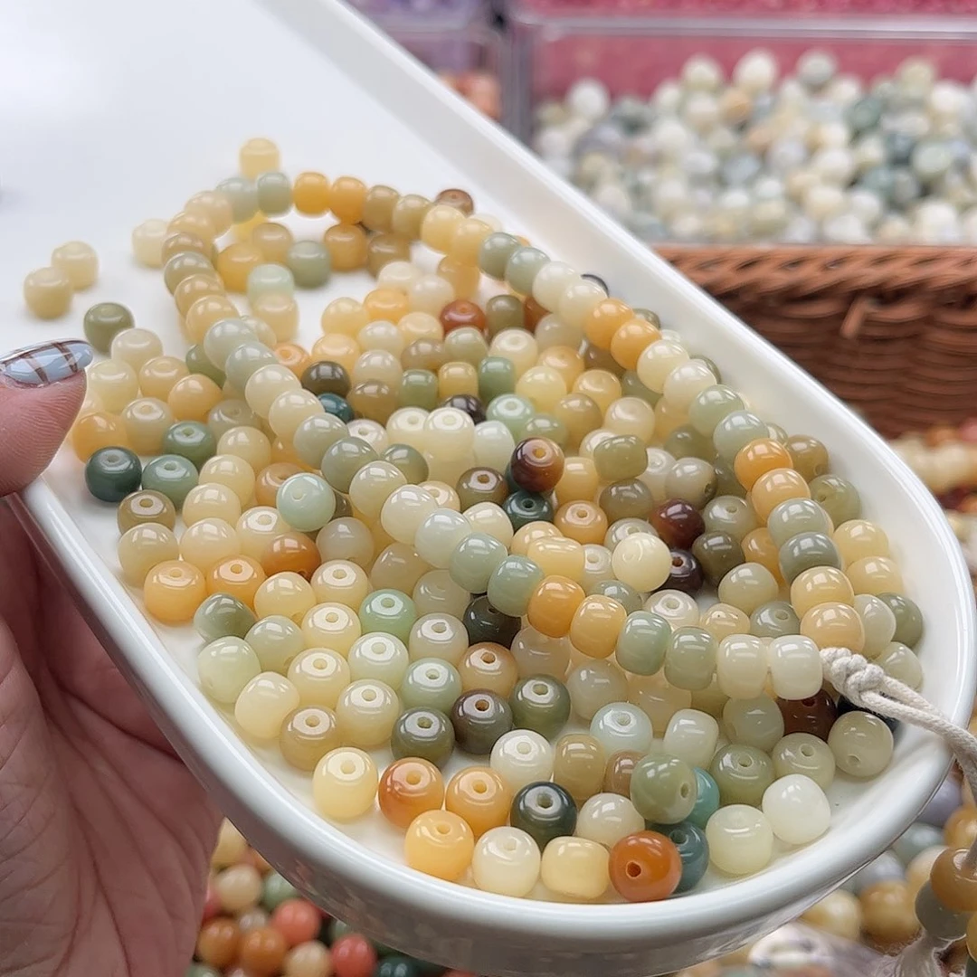 白玉菩提吊坠a/7mm/150颗晴水多宝