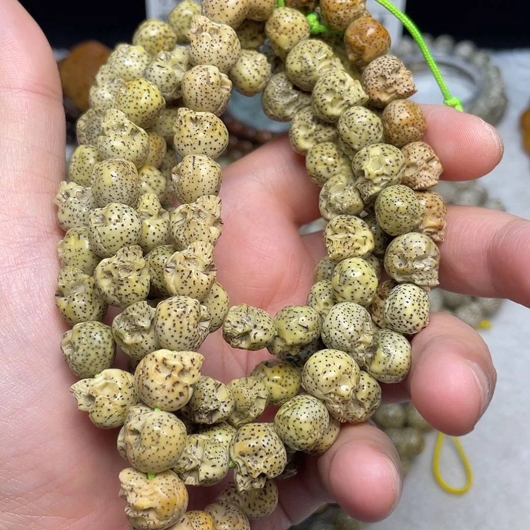 ****寶吊坠星月菩提12.5尺寸，骷髅头带备籽