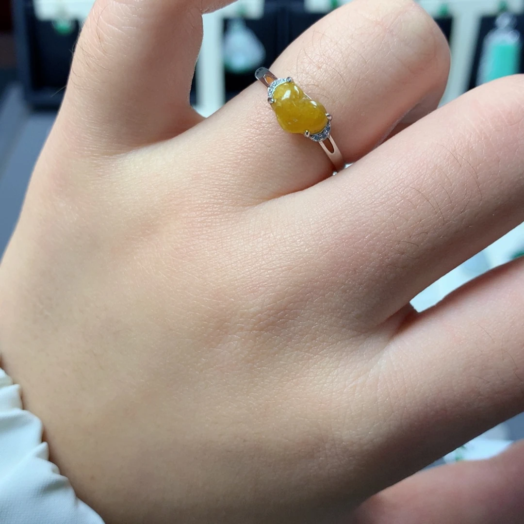 翡翠银S925镶嵌挂件